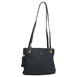 BALLY Borsa a Spalla in Camoscio Blu Navy Oro Auth BA3960 - Bally