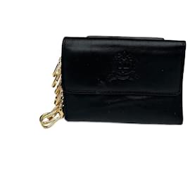 Llave de cuero vintage de Dior negra