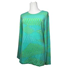 Vintage Emilio Pucci Viskosepullover Blaugrün