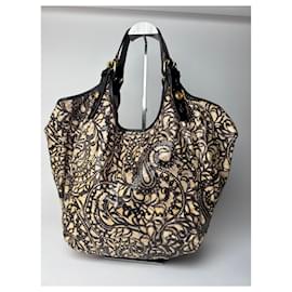 Borsa vintage Givenchy nera e marrone