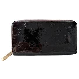 Cartera Louis Vuitton Zippy Vernis Púrpura Oscuro