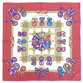 Foulard in seta Hermès 90 cm Rosso