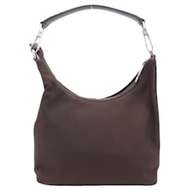 Gucci Jackie Handbag Brown Cloth