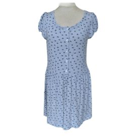 Agnès b. VESTIDO FLORAL QUADRILLE PREPPY TM