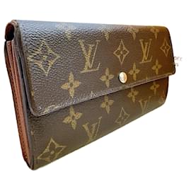 Louis Vuitton Sarah Wallet Brown Leather