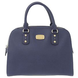 Borsa in pelle Michael Kors blu navy