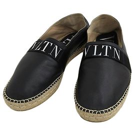 Valentino Garavani Logo Slip-On Schuhe Schwarz