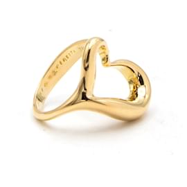 Tiffany & Co. Open Heart Elsa Peretti Ring Gelbgold Größe 48