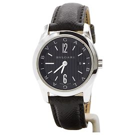Bulgari Solotempo Uhr aus Stahl.