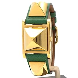 Montre pour femmes Hermès Médor plaquée or