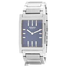 Orologio Hermès Tandem acciaio quadrante blu