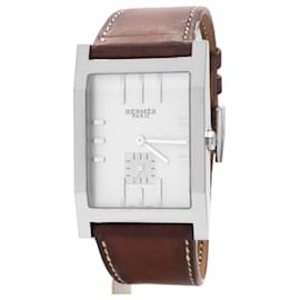 Relógio Hermès Tandem Automático de Aço Prateado