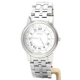 Montre Carrick Hermès en acier.