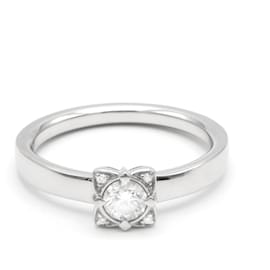 Anello Bulgari in platino e diamanti 0,25 ct