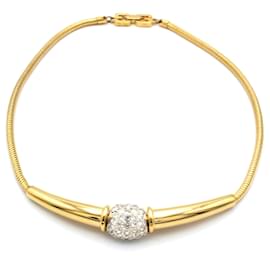 Collana Givenchy in metallo placcato oro con chiusura logo