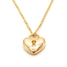 Collana Tiffany & Co con Lucchetto a Cuore in Oro Rosa 18k