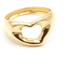Tiffany & Co Open Heart Ring 18K Gelbgold Größe 50
