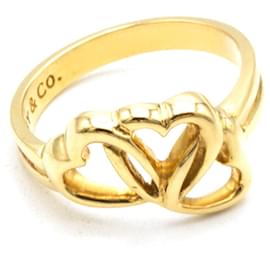 Tiffany & Co Triple Herz Ring 18k Gelbgold Größe 48