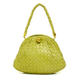 Borsa Bottega Veneta Lauren 1980 in pelle verde matcha