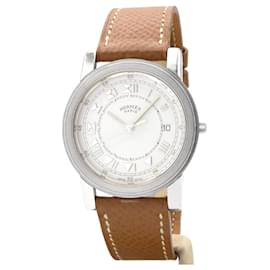 Hermes Carrick watch in steel. - Hermès