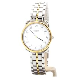 Hermès Arceau Uhr Stahl und Gold