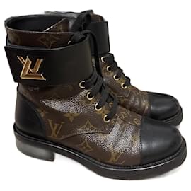 Louis Vuitton Stiefeletten aus braunem Leder