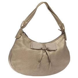 Borsa a Spalla Vala in Pelle Dorata Auth 130160 di Salvatore Ferragamo