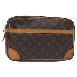 LOUIS VUITTON Clutch Compiegne 28 M51845 LV Auth BA3891