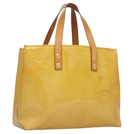 LOUIS VUITTON Handtasche Monogram Vernis Reade PM Beige M91334 LV Auth ti3294