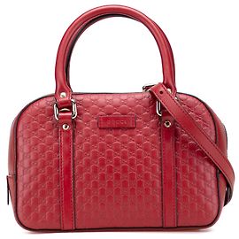 Borsa a tracolla piccola Bree Microguccissima rossa di Gucci