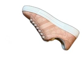Gucci Ace Monogram Sneaker Rosa Leder Gr. 37