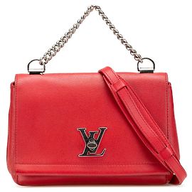 Louis Vuitton Borsa Lockme II BB in pelle rossa