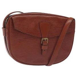 LOUIS VUITTON Borsa a Spalla Epi Jeune FilleMM Marrone M52153 LV Auth 129846