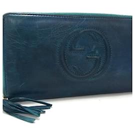 Cartera larga Gucci Soho con G entrelazado