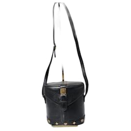 MCM Vintage Studded Bucket Bag Black