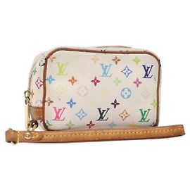 LOUIS VUITTON Trousse Wapity Multicolore Monogramma Bianco M58033 LV Auth 131822