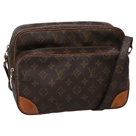 LOUIS VUITTON Bolsa de Hombro Monogram Nile M45244 LV Auth ep9778