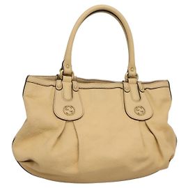 Borsa tote in tela Guccissima GG in pelle beige dorato 269953 Auth bs27786
