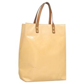 LOUIS VUITTON Borsa a Mano Vernis Reade MM Rosa Marshmallow M91304 LV Auth 131484