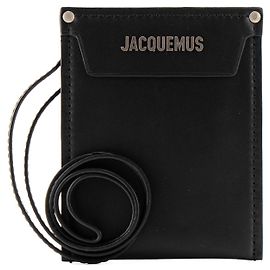 JACQUEMUS - El Porta Monedas Meunier Jacquemus en cuero negro