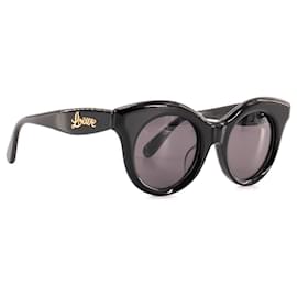 LOEWE - Occhiali da sole Curvy Loewe in plastica nera