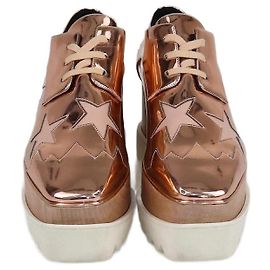 Stella Mc Cartney Derby con piattaforma Elyse in oro rosa di Stella McCartney