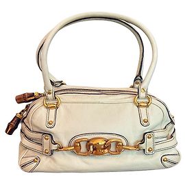 Borsa a Spalla Gucci Horsebit Vintage – Pelle Bianca Icona Y2K anni 2000