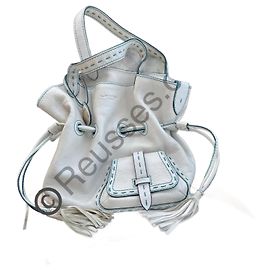 Borsa Lancel da Donna in Pelle Bianca