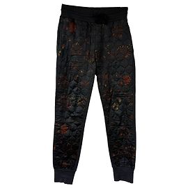 Pantaloni trapuntati stampati Dries Van Noten in cotone multicolore