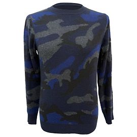 Valentino Garavani Camouflage-Pullover aus mehrfarbiger Wolle