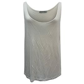Bottega Veneta Tank Top in White Cotton
