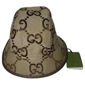 Cappello Bob Gucci Jumbo Beige in Cotone