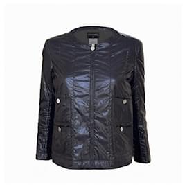 Chanel Giacca leggera nera iconica 34 FR