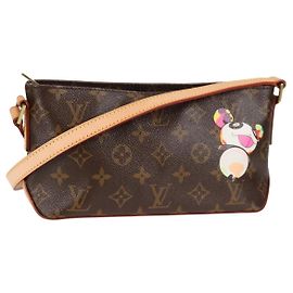 LOUIS VUITTON Borsa a Spalla Trotteur Monogram Panda M51241 LV Auth 131094SV